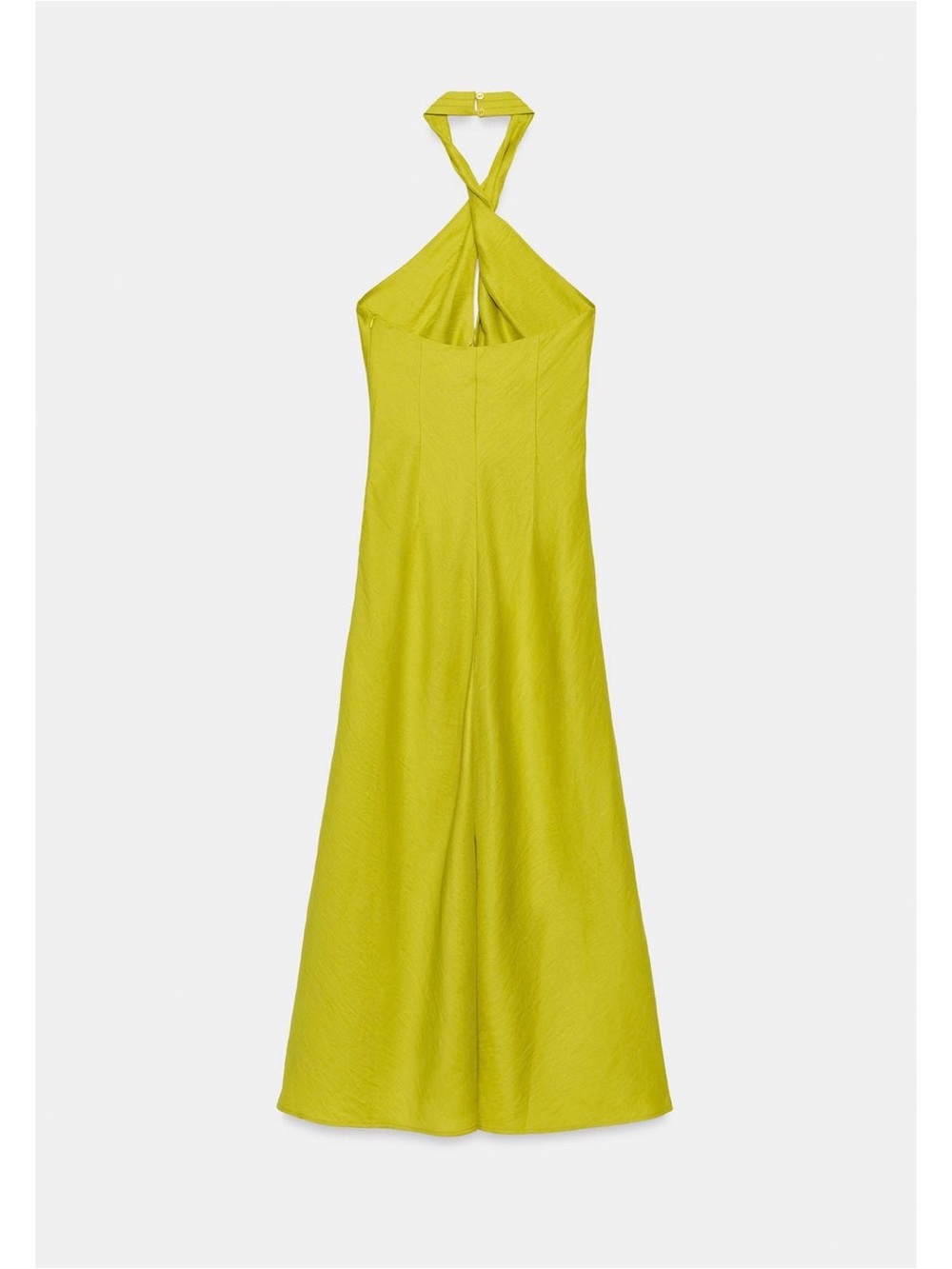 Zara Linen Wrap Halter Maxi Dress - Picture 6 of 8